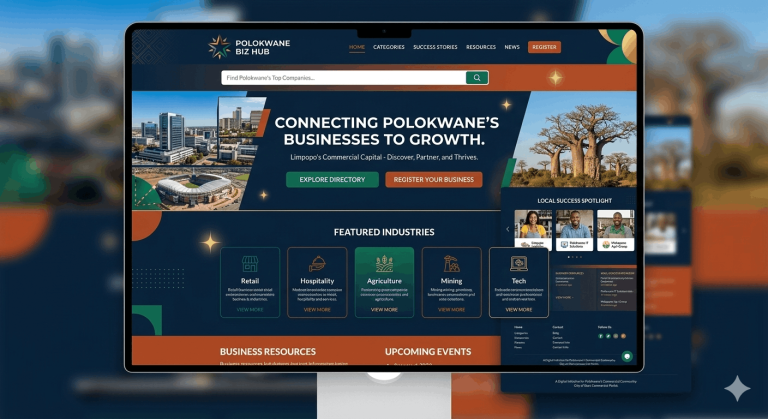 Display of website design Polokwane now live